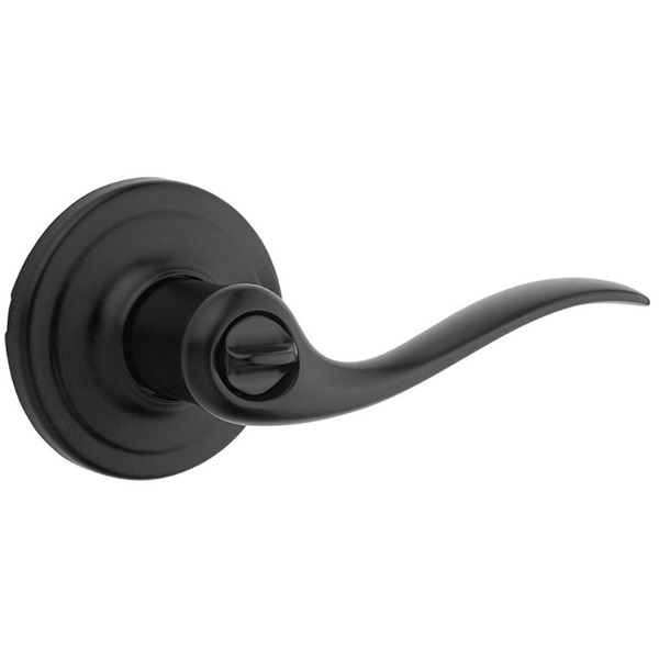 Privacy Lever, Kwikset, Thumbturn Lock, Iron Black, Zinc, Residential, Reversible Hand - 2