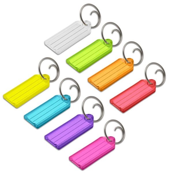Lucky Line 12302 Key Tag, Steel, Assorted