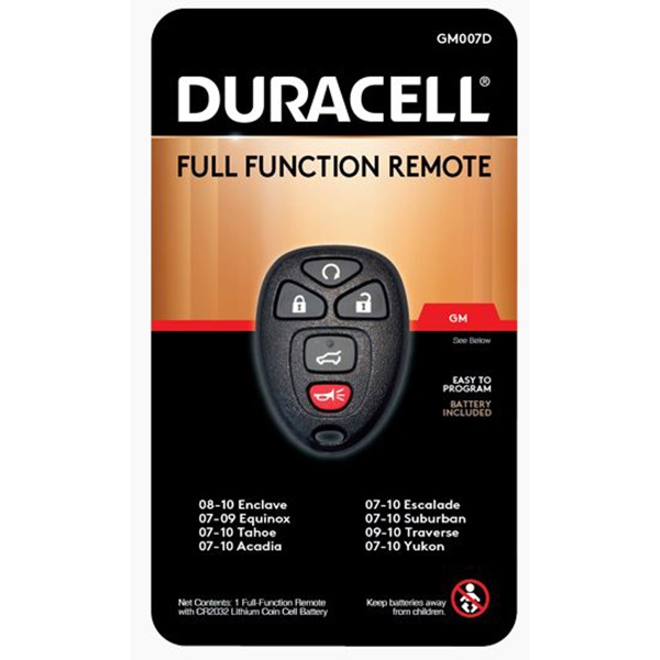 DURACELL 448608 Full Function Remote - 1