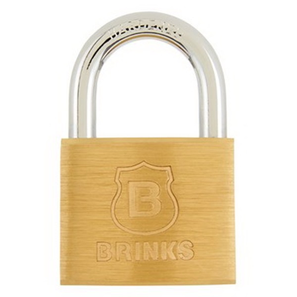 171-40202 Padlock, Alike Key, 1/4 in Dia Shackle, 1 in H Shackle, Steel Shackle, Brass Body, Chrome, 40 mm W Body