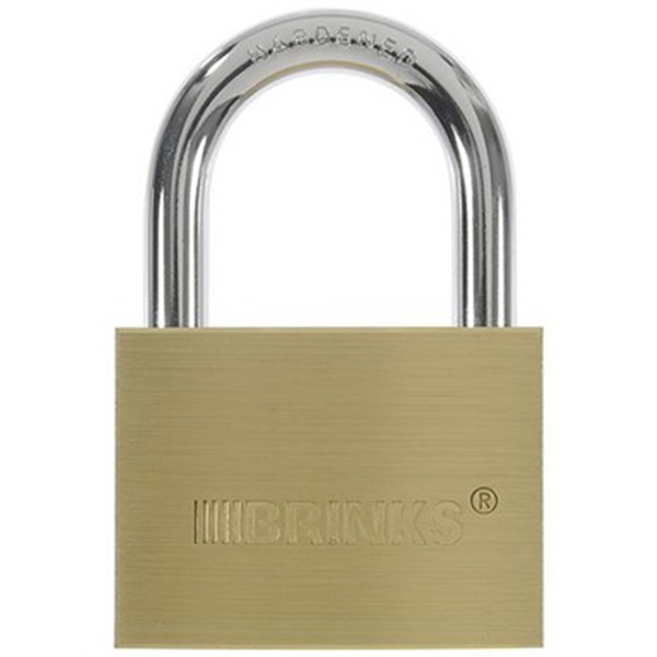 171-60001 Padlock, Alike Key, 5/32 in Dia Shackle, 1-3/16 in H Shackle, Steel Shackle, Brass Body, Chrome