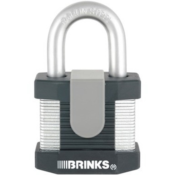 672-50001 Padlock, Alike Key, 3/8 in Dia Shackle, Boron Steel Shackle, Steel Body, 50 mm W Body