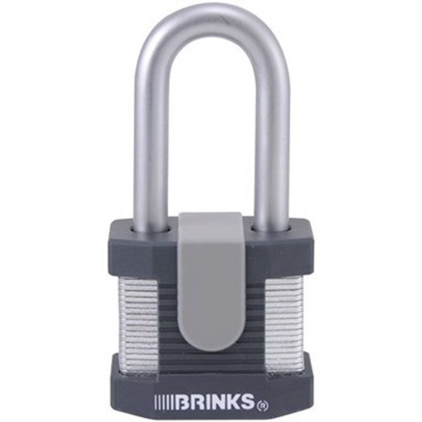 672-52001 Padlock, 3/8 in Dia Shackle, 2 in H Shackle, Boron Steel Shackle, Steel Body, 50 mm W Body