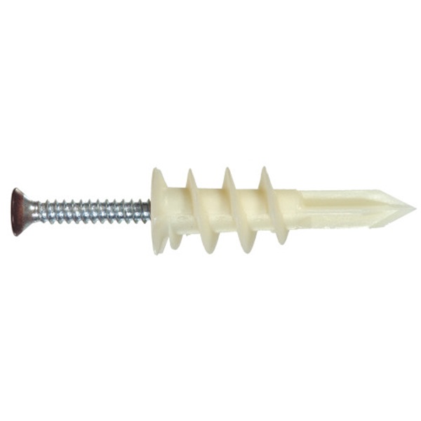Hillman 41442 Wallboard Anchor, Nylon, 50 lb, 10/PK