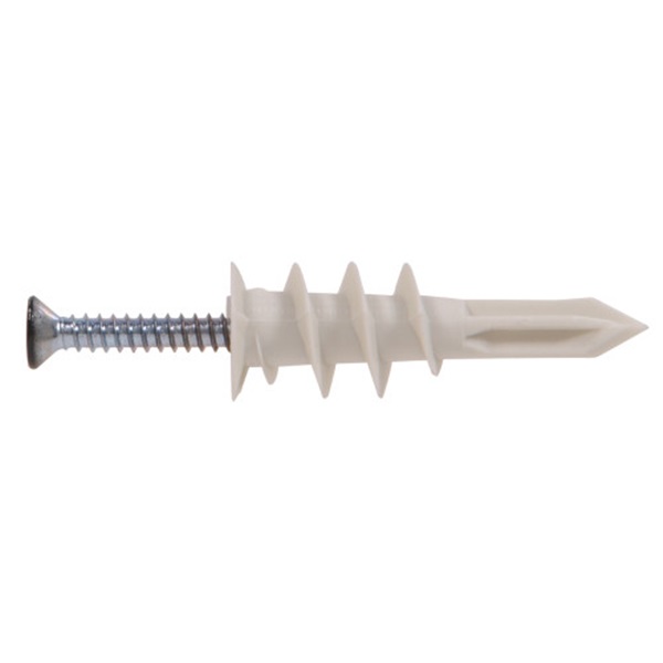 Hillman 41443 Wallboard Anchor, Nylon, 50 lb, 10/PK