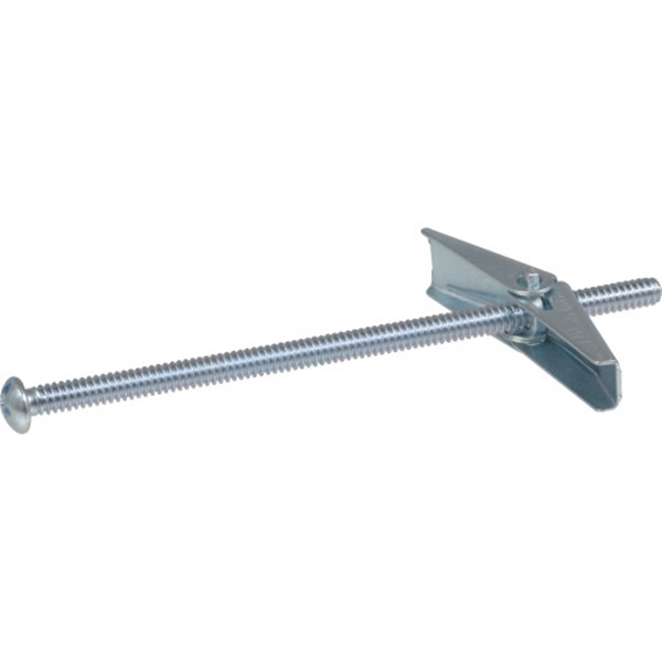 372502 Toggle Bolt, 4 in L, Zinc, 25/PK
