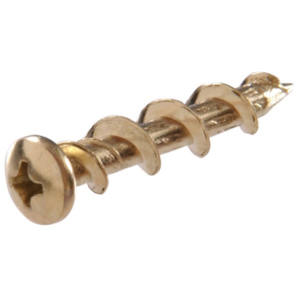 Hillman 42072 Screw and Anchor Decorator Kit, Steel, Brass/Chrome, 175 lb Concrete, 50 lb Drywall, 95 lb Brick