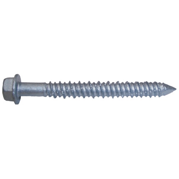375341 Concrete Screw Anchor, 3/16 in Dia, 2-3/4 in Length, Stainless Steel, 100/PK