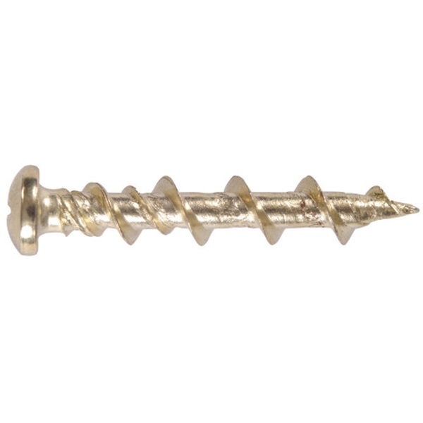 HILLMAN 42004 Screw Anchor, 1-1/4 in L, Brass - 2