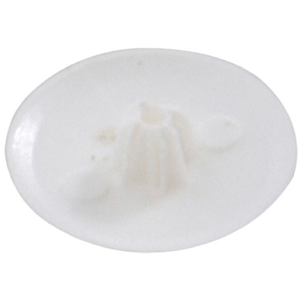Screw Covers, White Press-On, Hillman - 2