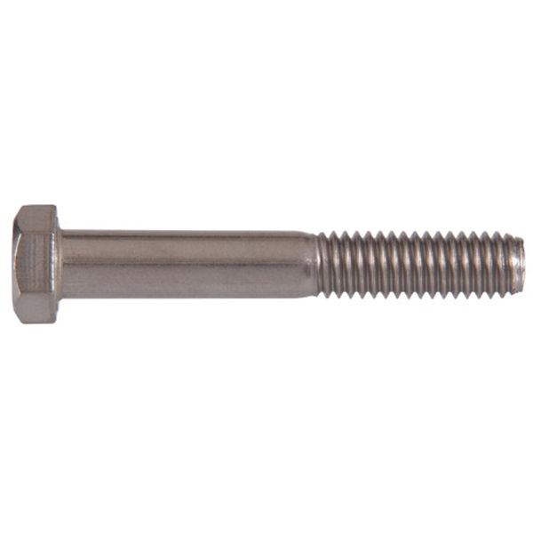 HILLMAN 4210 Hex Cap Screw, 1/4-28 Thread, 2-1/2 in OAL, Stainless Steel, SAE Measuring, Fine Thread - 2