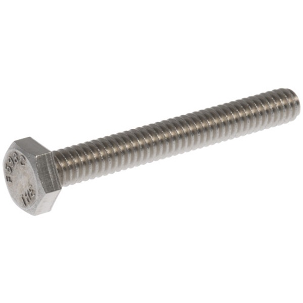 HILLMAN 45228 Hex Bolt, 1/4-20 Thread, 4 in OAL, Stainless Steel, SAE Measuring, Coarse Thread - 1