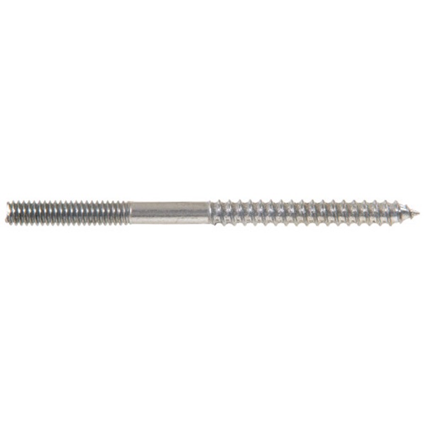 HILLMAN 9071 Hanger Bolt, 2 in OAL, Zinc - 2