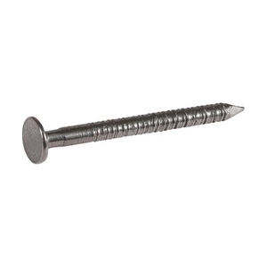 Hillman 461380 Underlayment Nail, 1-1/4 in L, Steel, Bright, Flat Head, Ring Shank, 1 lb