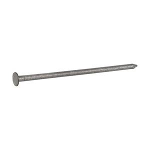 Fas-n-Tite 461326 Nail, 16D, 3-1/2 in L, Steel, Galvanized, Flat Head, Smooth, Thin Shank, Silver, 1 lb