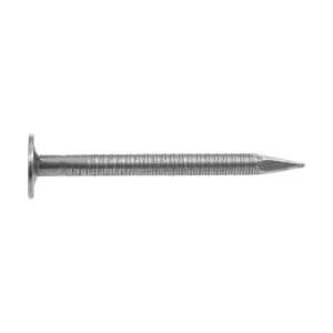 Fas-n-Tite 461799 Drywall Nail, 1-5/8 in L, Steel, Bright, Flat Head, Ring Shank, Silver - 2