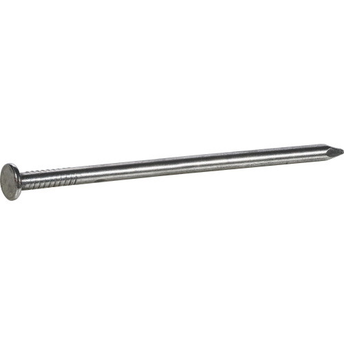 Fas-n-Tite 461362 Nail, 12D, 3-1/4 in L, Steel, Bright, Flat Head, Smooth Shank, Silver, 5 lb