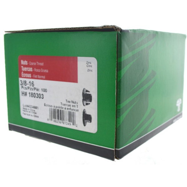 Pronged Tee Nut, Hillman, 3/8 in x 16 - 4