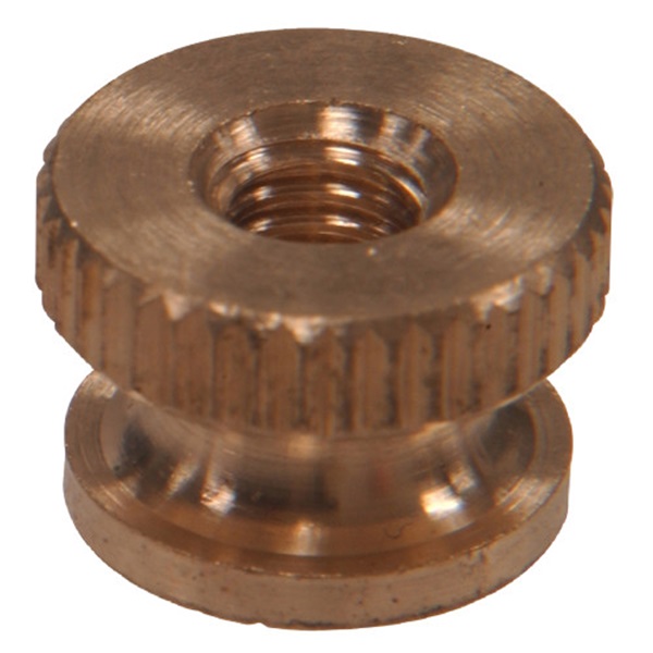Knurled Nut Brass, Hillman, #10-32 - 1