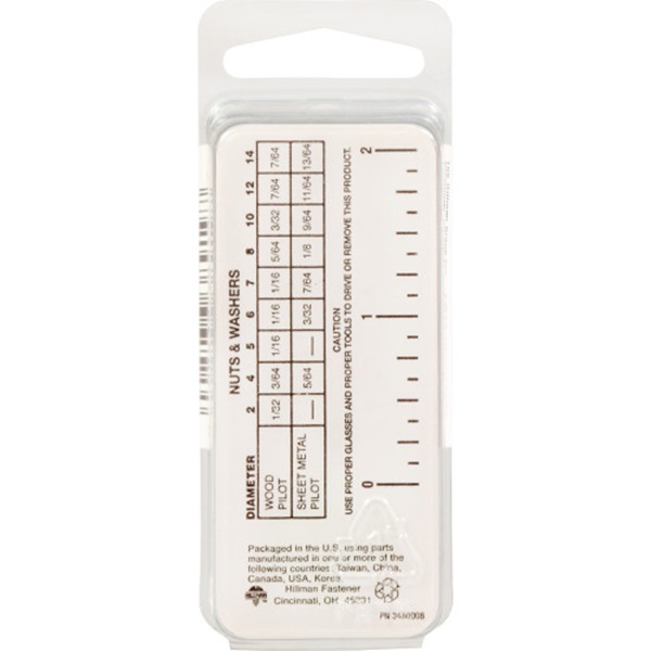 Pronged Tee Nut, Hillman, 5/16 in x 18, 2 pk - 3