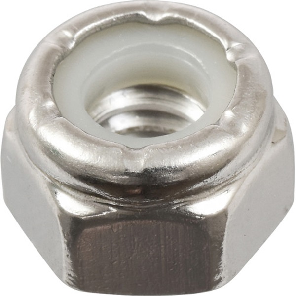 829720 Stop Nut, Coarse Thread, 1/4-20 Thread, Stainless Steel, 50/PK