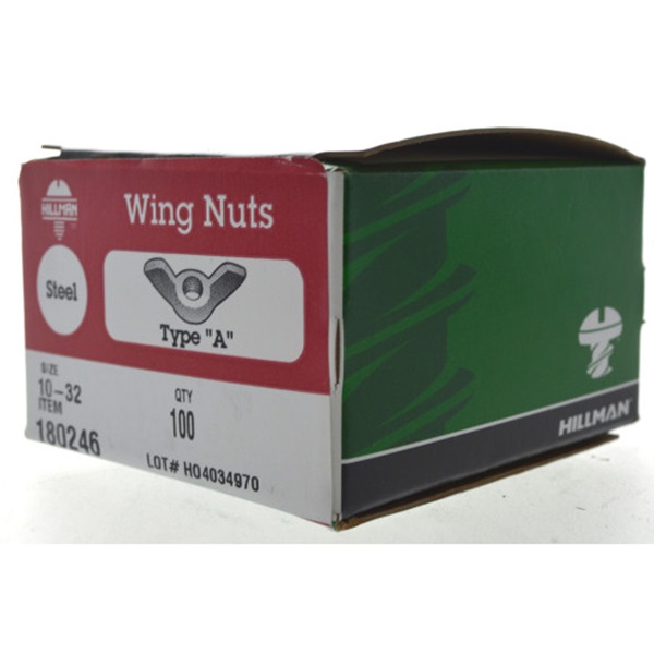Wing Nut, Hillman, Zinc-Plated, (Cold Forged) #10-32 - 3