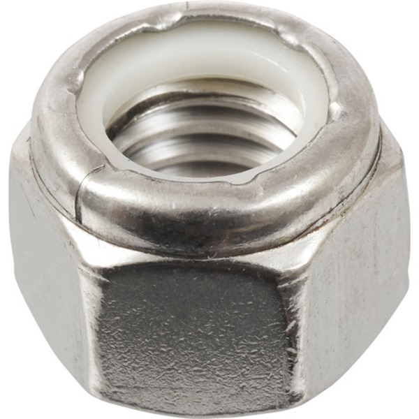 829734 Stop Nut, Nylon Insert, Coarse Thread, 3/4-10 Thread, Stainless Steel