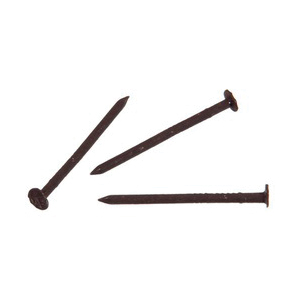 Hillman 42075 Trim Nail, 1-1/4 in L, Stainless Steel, Flat Head, Smooth Shank, Dark Brown, 6 oz
