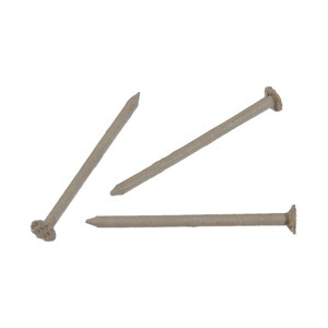 Hillman 42077 Trim Nail, 1-1/4 in L, Stainless Steel, Flat Head, Smooth Shank, Clay, 6 oz