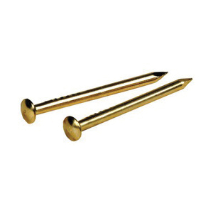 Hillman 122620 Escutcheon Pin, 16 ga Gauge, 3/4 in L, Brass, Smooth Shank
