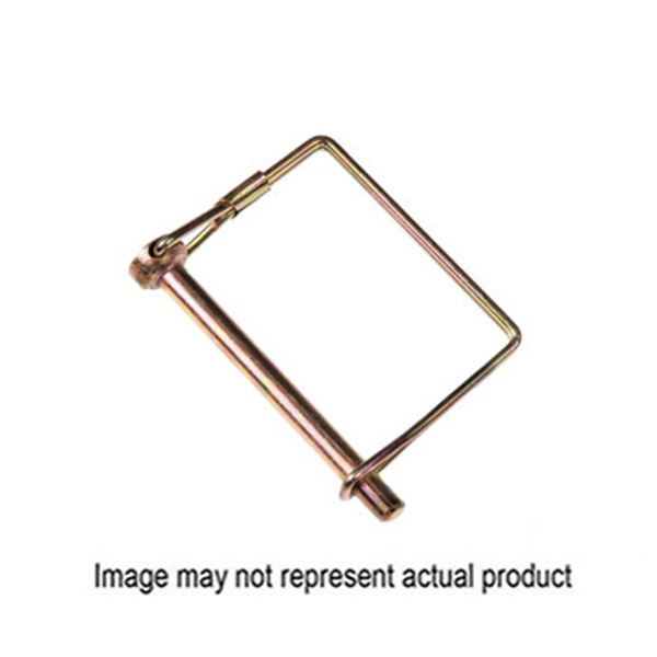 Double HH 41972 Wire Lock Pin, 3-1/4 in L, Yellow Zinc