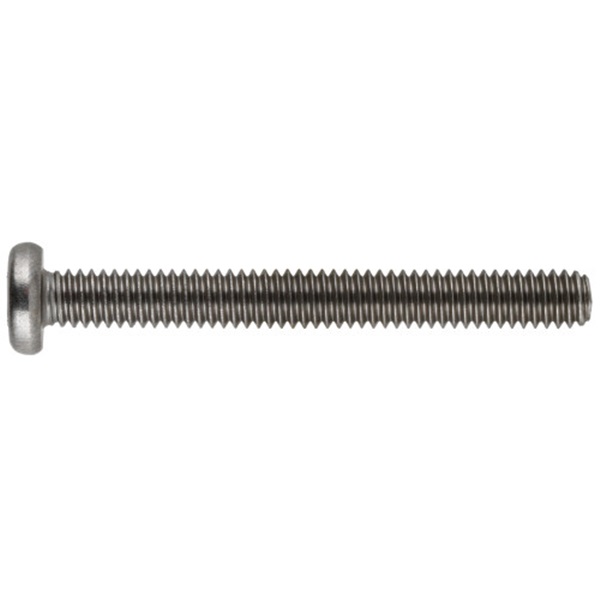 HILLMAN 3585 Machine Screw, 1/4-20 Thread, 1 in L, Coarse Thread, Pan Head, Spanner Drive, Stainless Steel, 5 PK - 2
