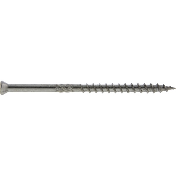 Power Pro 42509 Screw, #8 Thread, 3 in L, Trim Head, Sharp Point, Stainless Steel, 25 PK - 3