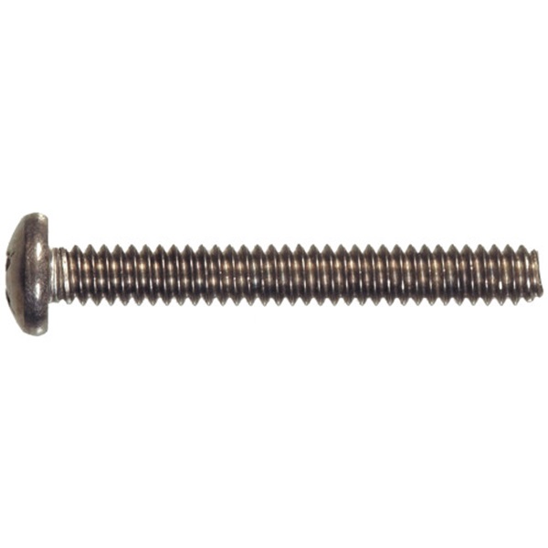 HILLMAN 828478 Machine Screw, #8-32 Thread, Pan Head, Phillips Drive, Stainless Steel, 100 PK - 2