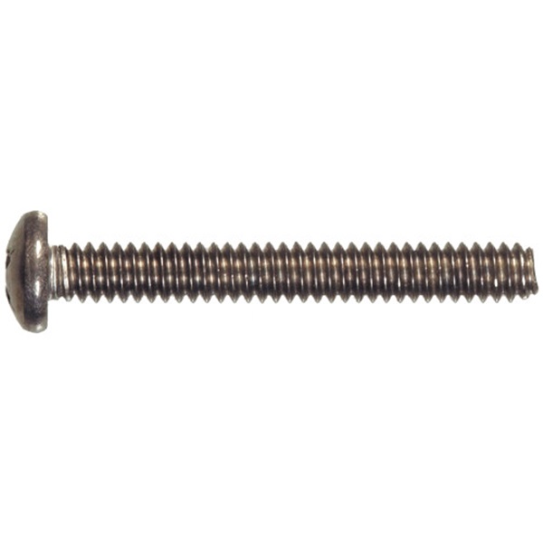 Machine Screw, Hillman, #18-8, Stainless Steel, Phillips-Drive, Pan-Head, #10-24 1-1/4 in - 2