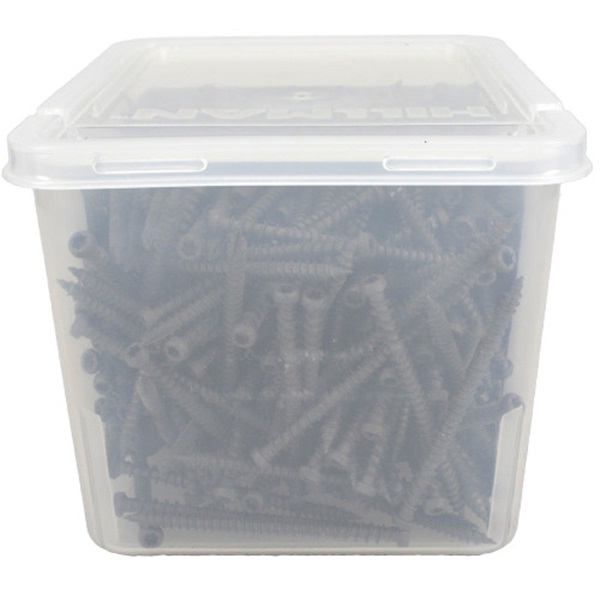 Power Pro 48440 Deck Screw, #10 Thread, 2-1/2 in L, Star Drive, Gray, 375/PK