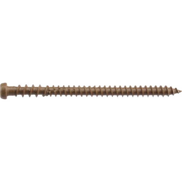 Power Pro 48448 Deck Screw, #10 Thread, 3 in L, Star Drive, Brown, 54/PK