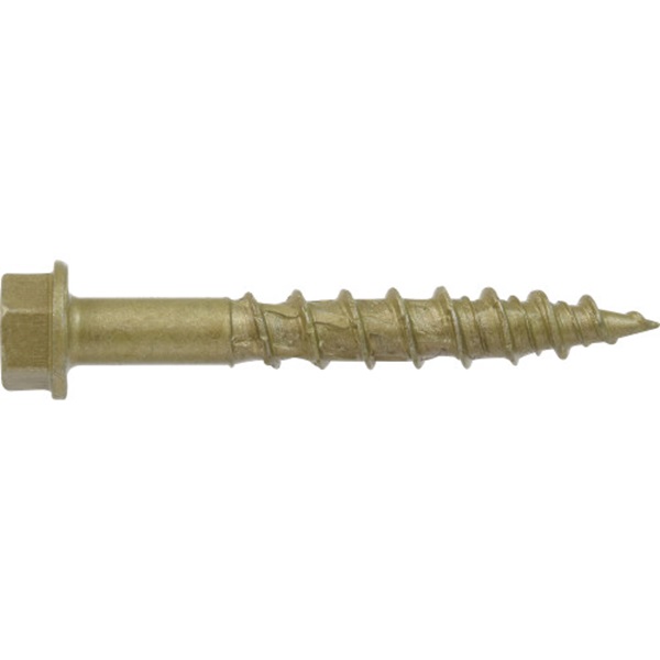 Screw, Power Pro, Star-Drive, Hex-Head, Serrated-Threads 1/4 in x 1-3/4 in, 1 lb - 4