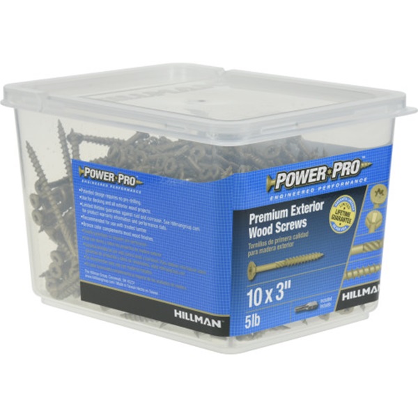 Power Pro 48602 Screw, #10 Thread, 3 in L, Star Drive, 72 PK