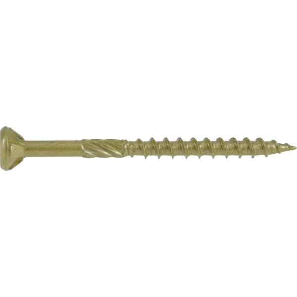 Premium Exterior Wood Screw, Power Pro, Star-Drive, Flat-Head, #10 x 2-1/2 in, 1 lb - 4