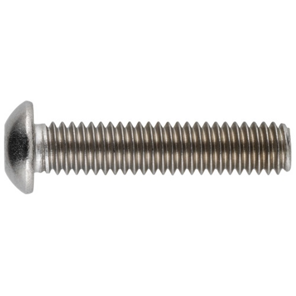 HILLMAN 43994 Screw, #8-32 Thread, 1 in L, Coarse Thread, Button Head, Stainless Steel, 20 PK - 2