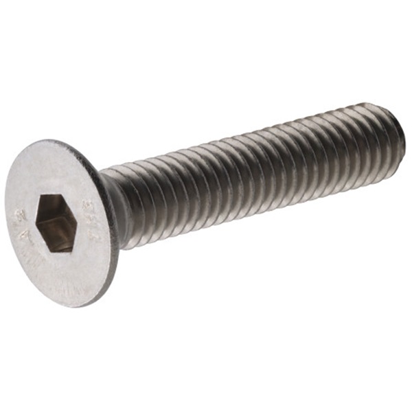 HILLMAN 44525 Cap Screw, M5-0.8 Thread, 20 mm L, Coarse Thread, Flat Head, Stainless Steel, 12 PK - 1