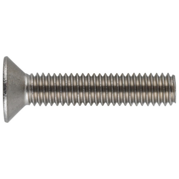 HILLMAN 44527 Cap Screw, M5-0.8 Thread, 30 mm L, Coarse Thread, Flat Head, Stainless Steel, 10 PK - 2
