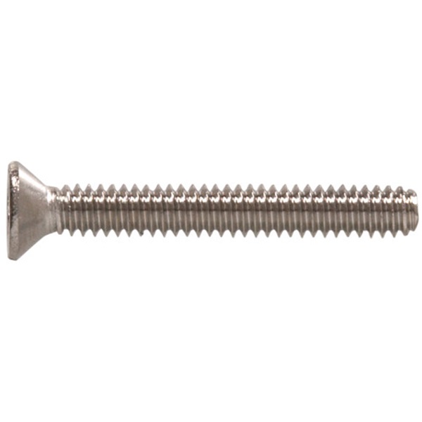 HILLMAN 45322 Machine Screw, M6-1 Thread, 35 mm L, Coarse Thread, Flat Head, Phillips Drive, Stainless Steel, 8 PK - 2