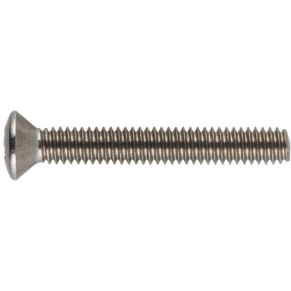 Machine Screw, Hillman, #18-8, Stainless Steel, Phillips-Drive, Oval-Head, 1/4 in x 3/4 in - 2