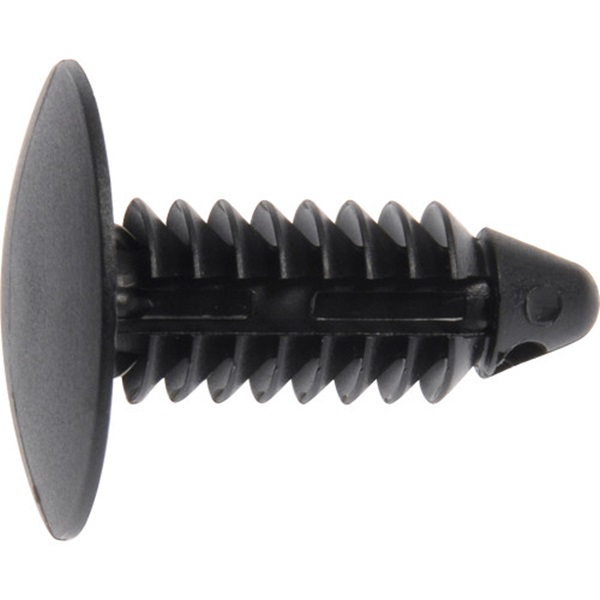 Shield Clip Black Plastic 7/16 in head Diameter 1/4 in drill 3/4 in Length - 1