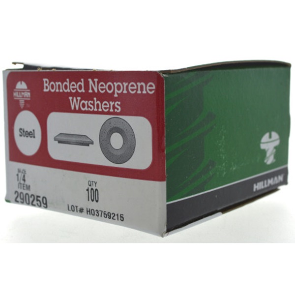 Bonded Neoprene Washer, Hillman, #12 x 9/16 in - 2