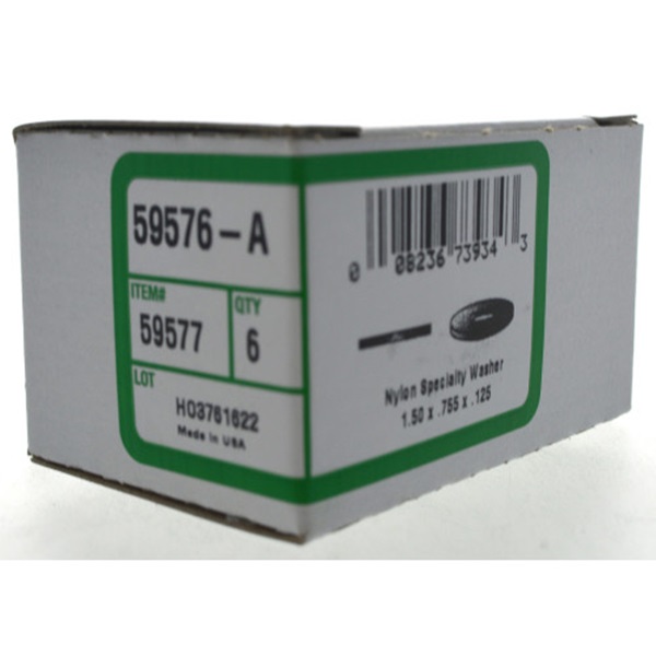 Nylon Flat Washer, Hillman, 1.5 in x 0.755 in x 0.125 in - 2