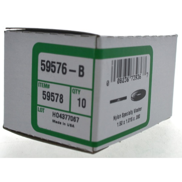 Nylon Flat Washer, Hillman, 1.5 in x 1.015 in x 0.08 in - 2