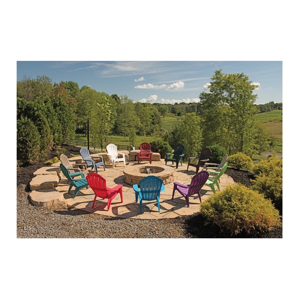 Adams RealComfort 8371-36-3700 Adirondack Chair, 30 in W, 32-1/2 in D, 37-1/2 in H, Polypropylene Seat - 2